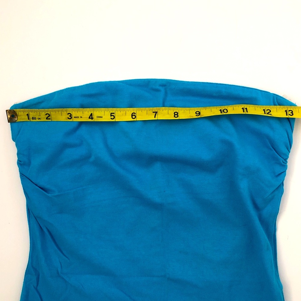 Deb Aqua Blue Strapless Tank Top size small - Picture 4 of 8